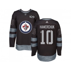 Winnipeg Jets #10 Dale Hawerchuk Black 1917-2017 100th Anniversary Stitched NHL Jersey