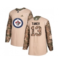 Winnipeg Jets #13 Brandon Tanev Authentic Camo Veterans Day Practice NHL Jersey