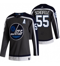 Winnipeg Jets #55 Mark Scheifele Black 2020-21 Alternate Authentic Player NHL Jersey