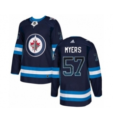 Winnipeg Jets #57 Tyler Myers Authentic Navy Blue Drift Fashion NHL Jersey
