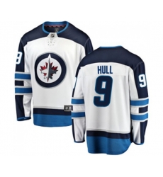 Winnipeg Jets #9 Bobby Hull Fanatics Branded White Away Breakaway NHL Jersey
