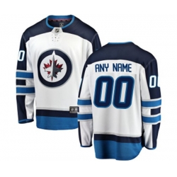 Winnipeg Jets Customized Fanatics Branded White Away Breakaway NHL Jersey Winnipeg Jets Customized Fanatics Branded White Away Breakaway NHL Jersey