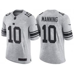 New York Giants #10 Eli Manning 2016 Gridiron Gray II NFL Limited Jersey