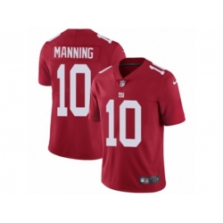 New York Giants #10 Eli Manning Vapor Untouchable Limited Red Alternate NFL Jersey