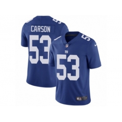 New York Giants #53 Harry Carson Vapor Untouchable Limited Royal Blue Team Color NFL Jersey