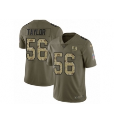 New York Giants #56 Lawrence Taylor Limited Olive Camo 2017 Salute to Service NFL Jersey New York Giants #56 Lawrence Taylor Limited Olive Camo 2017 Salute to Service NFL Jersey