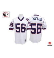New York Giants #56 Lawrence Taylor White Authentic Throwback Football Jersey New York Giants #56 Lawrence Taylor White Authentic Throwback Football Jersey