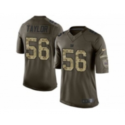 New York Giants #56 Lawrence Taylor army green[Limited Salute To Service]