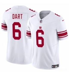 New York Giants #6 Jaxson Dart White 2025 Draft F.U.S.E. Vapor Untouchable Limited Football Stitched Jersey