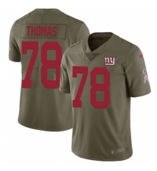 New York Giants #78 Andrew Thomas Olive Stitched NFL Limited 2017 Salute To Service Jersey New York Giants #78 Andrew Thomas Olive Stitched NFL Limited 2017 Salute To Service Jersey