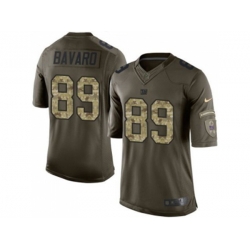 New York Giants #89 Mark Bavaro Green Salute to Service Jerseys(Limited)