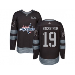 Washington Capitals #19 Nicklas Backstrom Black 1917-2017 100th Anniversary Stitched NHL Jersey Washington Capitals #19 Nicklas Backstrom Black 1917-2017 100th Anniversary Stitched NHL Jersey