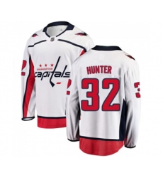 Washington Capitals #32 Dale Hunter Fanatics Branded White Away Breakaway NHL Jersey
