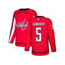 Washington Capitals #5 Rod Langway Red Home Authentic Stitched NHL Jersey Washington Capitals #5 Rod Langway Red Home Authentic Stitched NHL Jersey