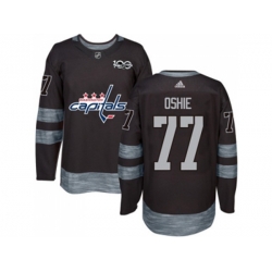 Washington Capitals #77 T.J Oshie Black 1917-2017 100th Anniversary Stitched NHL Jersey Washington Capitals #77 T.J Oshie Black 1917-2017 100th Anniversary Stitched NHL Jersey