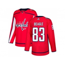 Washington Capitals #83 Jay Beagle Red Home Authentic Stitched NHL Jersey Washington Capitals #83 Jay Beagle Red Home Authentic Stitched NHL Jersey