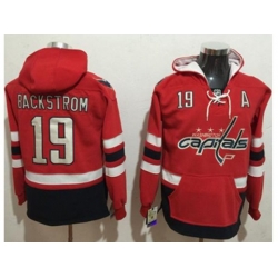 Washington Capitals #19 Nicklas Backstrom Red Name & Number Pullover NHL Hoodie Washington Capitals #19 Nicklas Backstrom Red Name & Number Pullover NHL Hoodie