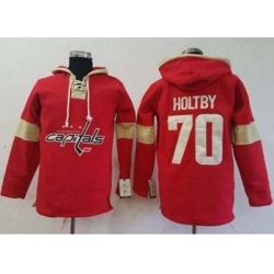 Washington Capitals #70 Braden Holtby Red Pullover Hoodie Stitched NHL Jersey Washington Capitals #70 Braden Holtby Red Pullover Hoodie Stitched NHL Jersey
