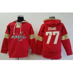 Washington Capitals #77 T.J Oshie Red Pullover Hoodie Stitched NHL Jersey Washington Capitals #77 T.J Oshie Red Pullover Hoodie Stitched NHL Jersey