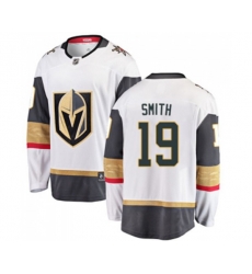 Vegas Golden Knights #19 Reilly Smith Authentic White Away Fanatics Branded Breakaway NHL Jersey