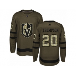 Vegas Golden Knights #20 Paul Thompson Authentic Green Salute to Service NHL Jersey Vegas Golden Knights #20 Paul Thompson Authentic Green Salute to Service NHL Jersey