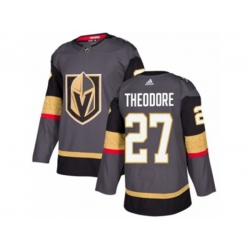 Vegas Golden Knights #27 Shea Theodore Authentic Gray Home NHL Jersey Vegas Golden Knights #27 Shea Theodore Authentic Gray Home NHL Jersey
