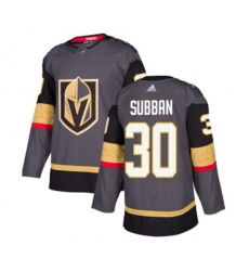 Vegas Golden Knights #30 Malcolm Subban Premier Gray Home NHL Jersey