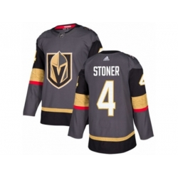 Vegas Golden Knights #4 Clayton Stoner Authentic Gray Home NHL Jersey Vegas Golden Knights #4 Clayton Stoner Authentic Gray Home NHL Jersey
