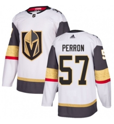 Vegas Golden Knights #57 David Perron Authentic White Away NHL Jersey
