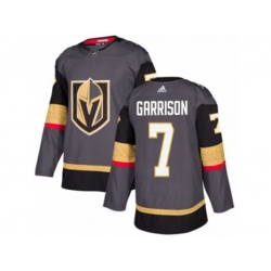 Vegas Golden Knights #7 Jason Garrison Authentic Gray Home NHL Jersey Vegas Golden Knights #7 Jason Garrison Authentic Gray Home NHL Jersey