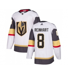 Vegas Golden Knights #8 Griffin Reinhart Authentic White Away NHL Jersey