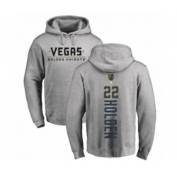 Vegas Golden Knights #22 Nick Holden Gray Backer Pullover Hoodie