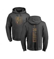 Vegas Golden Knights #28 William Carrier Charcoal One Color Backer Pullover Hoodie