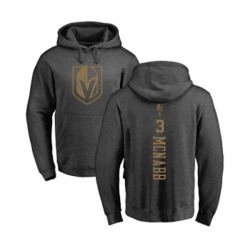 Vegas Golden Knights #3 Brayden McNabb Charcoal One Color Backer Pullover Hoodie