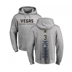 Vegas Golden Knights #3 Brayden McNabb Gray Backer Pullover Hoodie