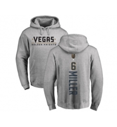Vegas Golden Knights #6 Colin Miller Gray Backer Pullover Hoodie