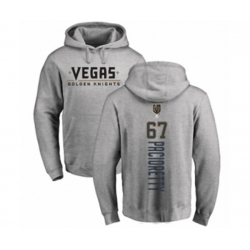 Vegas Golden Knights #67 Max Pacioretty Gray Backer Pullover Hoodie