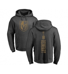 Vegas Golden Knights #8 Griffin Reinhart Charcoal One Color Backer Pullover Hoodie