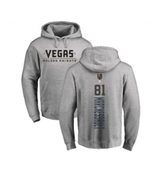 Vegas Golden Knights #81 Jonathan Marchessault Gray Backer Pullover Hoodie