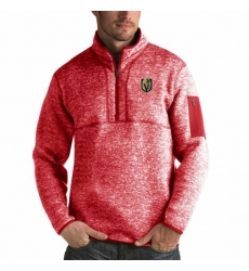 Vegas Golden Knights Antigua Fortune Quarter-Zip Pullover Jacket Red