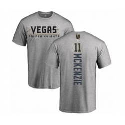 Vegas Golden Knights #11 Curtis McKenzie Gray Backer T-Shirt
