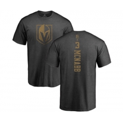 Vegas Golden Knights #3 Brayden McNabb Charcoal One Color Backer T-Shirt