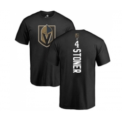 Vegas Golden Knights #4 Clayton Stoner Black Backer T-Shirt