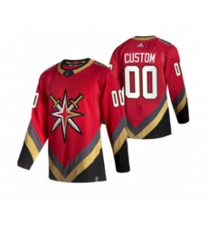 Vegas Golden Knights Custom Red 2020-21 Alternate Authentic Player Hockey Jersey