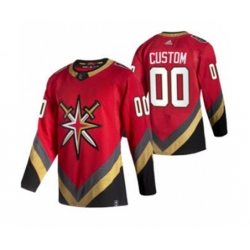 Vegas Golden Knights Custom Red 2020-21 Alternate Authentic Player Hockey Jersey