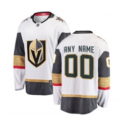 Vegas Golden Knights Customized Authentic White Away Fanatics Branded Breakaway Hockey Jersey