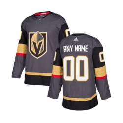 Vegas Golden Knights Customized Premier Gray Home Hockey Jersey