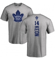Toronto Maple Leafs #14 Dave Keon Ash Backer T-Shirt