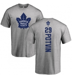 Toronto Maple Leafs #29 Felix Potvin Ash Backer T-Shirt