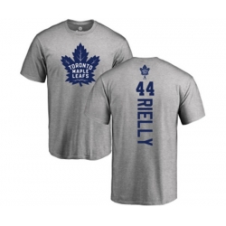 Toronto Maple Leafs #44 Morgan Rielly Ash Backer T-Shirt Toronto Maple Leafs #44 Morgan Rielly Ash Backer T-Shirt